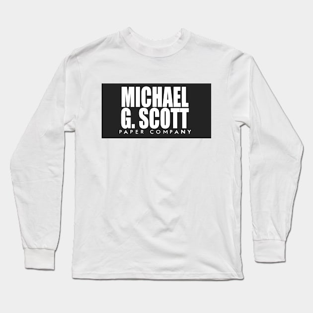 Micheal Scott Long Sleeve T-Shirt by WooleOwl